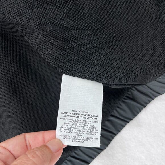 Vintage Nike Jacket Men XL Black White Windbreaker Track Big Logo Athletic 80s - Picture 7 of 12